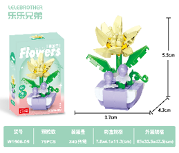 Combo 3 hộp lắp ghép chậu hoa 79pcs. SKU: LG-W1506-05 ( VAT 001-C3-11 ) K119-T2-S5