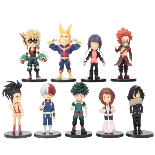 Mô Hình đồ chơi - 9 nhân vật Deku , All Might ,Todoroki Shoto ,Bakugo Katsuki figure my hero academia - Học Viện Siêu Anh Hùng - No Box - K23-T1-S1