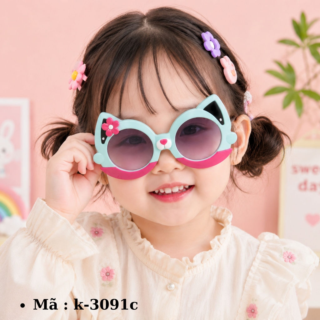 Kính mắt trẻ em dễ thương - SKU :  K-3091 - (VAT: 2012-01-6) - K1-T3-S4