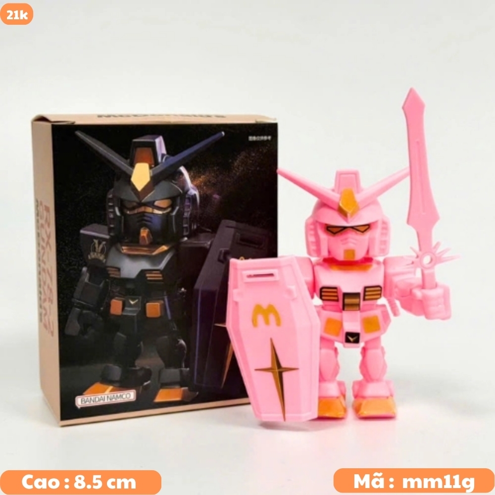 Mô Hình Gundam dáng đứng màu hồng . Cao 8.5cm , nặng 100gram - SKU : mm11g - ( Vat :  G873-79 ) - K107-T2-S15