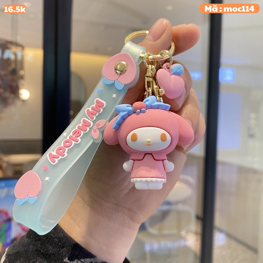 móc khóa kuromi hồng - Dây móc dài : 11cm - Mô Hình Cao : 4.7cm - Nặng : 50gram - No Box : bọc túi OPP - K79-T1-S9