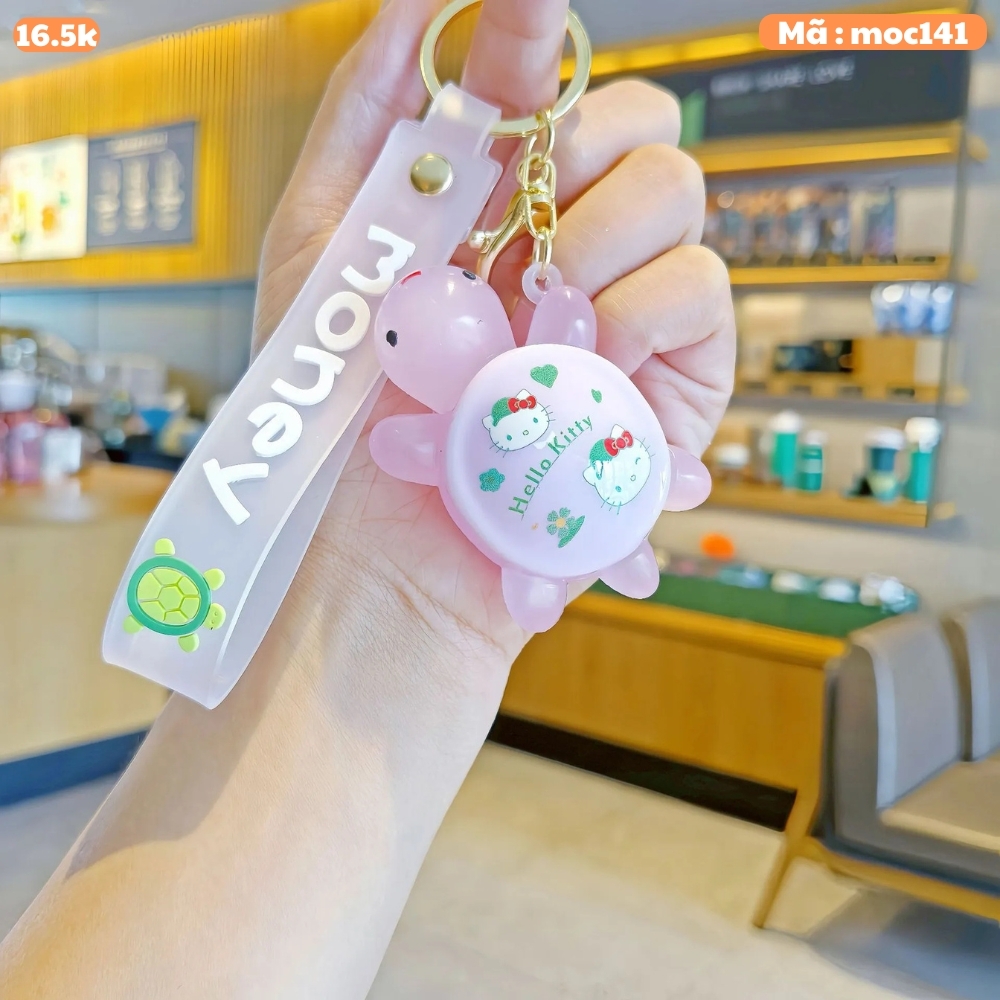 móc khóa rùa hồng nhạt - Dây móc dài : 10cm - Mô Hình Cao : 6cm - Nặng : 50gram - No Box : bọc túi OPP N3-K16-T6-S3