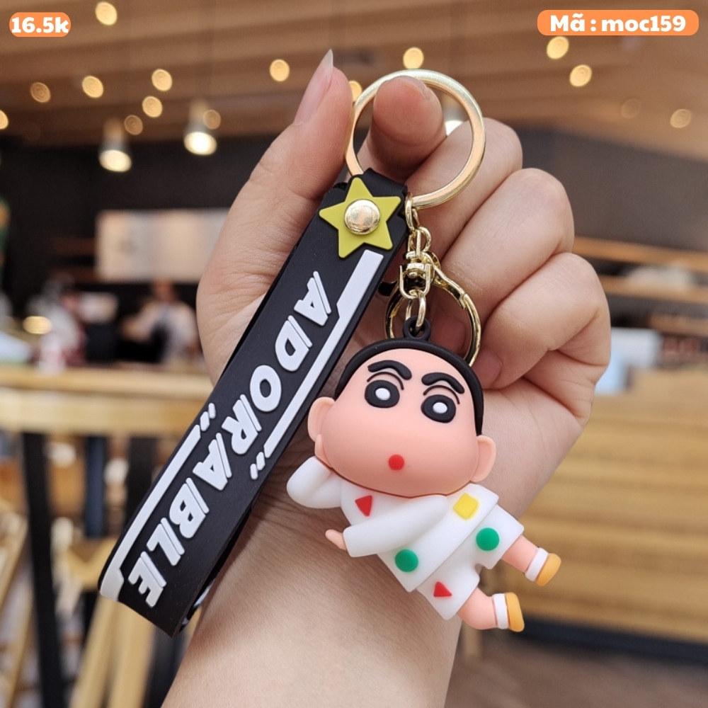 móc khóa móc shin nằm áo trắng- Dây móc dài : 10cm - Mô Hình Cao : 6cm - Nặng : 50gram - No Box : bọc túi OPP n3-k18-t6-s3
