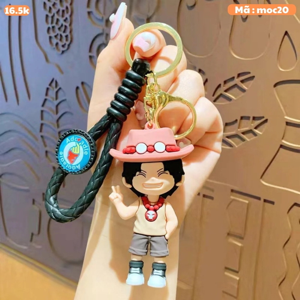 Móc Khóa ACE - Dây móc dài : 9.5cm - Mô Hình Cao : 5.7cm - Nặng : 50cm - No Box : bọc túi OPP - K79-T6-S10