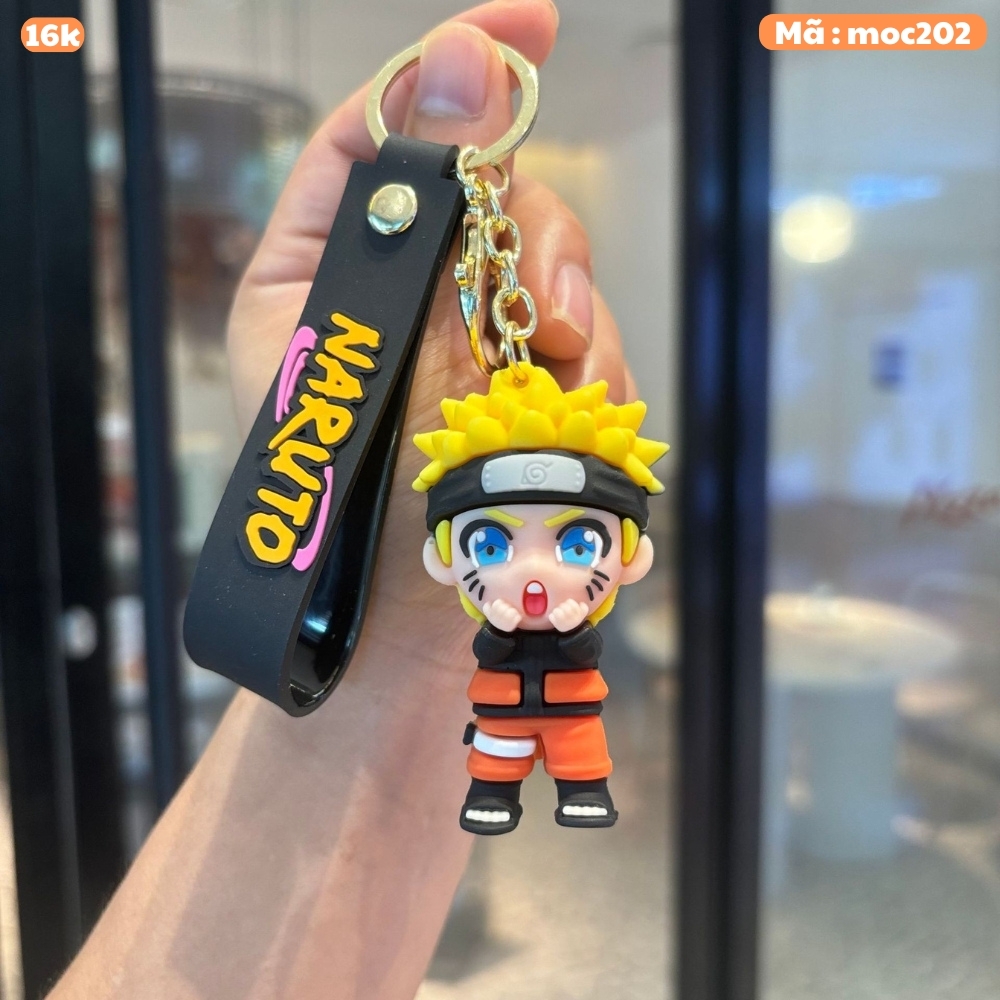 Móc Khóa naruto ngạc nhiên - Dây móc dài : 9.5cm - Mô Hình Cao : 6cm- Nặng : 50gram - No Box : bọc túi OPP N3-T3