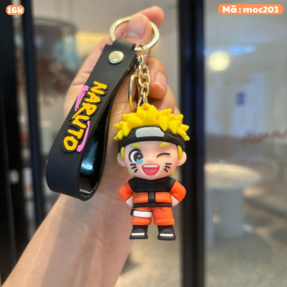 Móc Khóa naruto nháy mắt - Dây móc dài : 9.5cm - Mô Hình Cao : 6cm- Nặng : 50gram - No Box : bọc túi OPP N3-T3