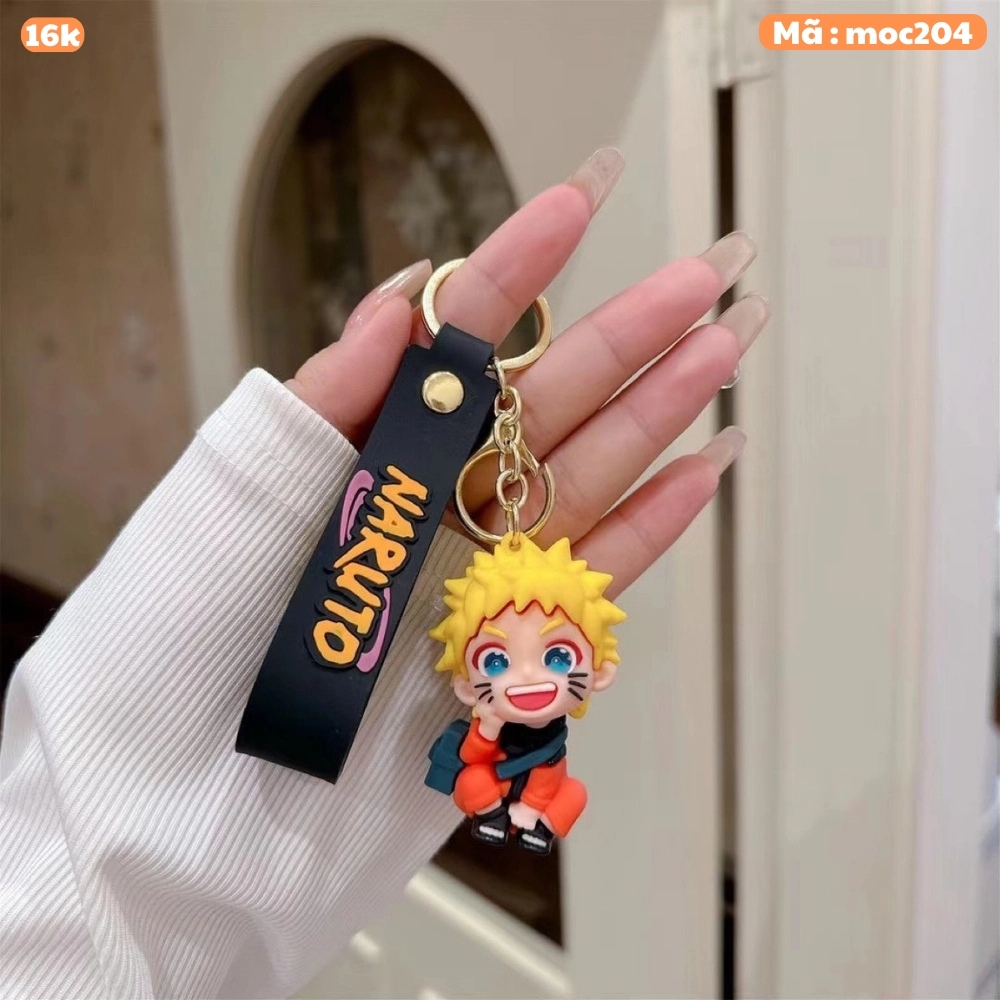 Móc Khóa naruto ngồi chống tay - Dây móc dài : 9.5cm - Mô Hình Cao : 6cm- Nặng : 50gram - No Box : bọc túi OPP N3-T3