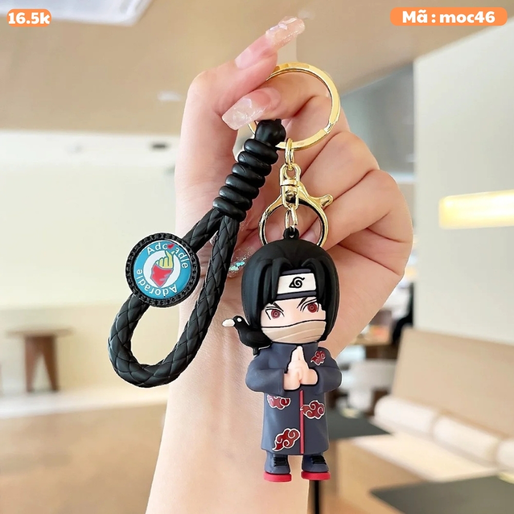 Móc Khóa Itachi - Dây móc dài : 9.5cm - Mô Hình Cao : 7cm- Nặng : 50gram - No Box : bọc túi OPP -N3-K15-T3-S2