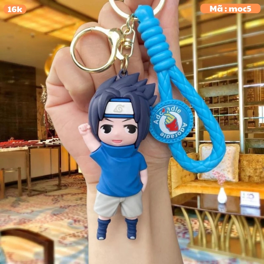 Móc Khóa Sasuke dơ tay - Dây móc dài : 9.5cm - Mô Hình Cao : 7cm - Nặng : 50gram - No Box : bọc túi OPP n3-k14-t6-s3