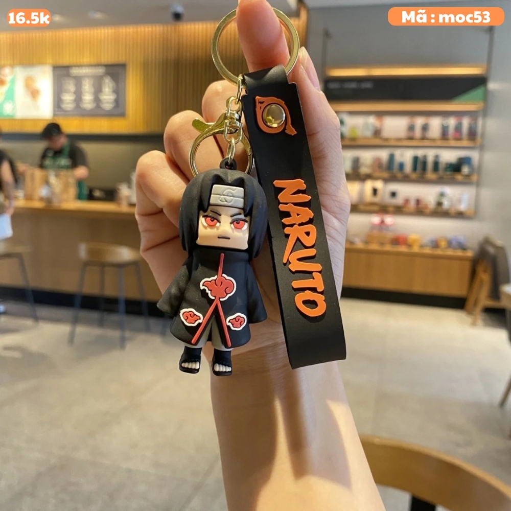 Móc Khóa Itachi- Dây móc dài : 10cm - Mô Hình Cao : 7cm - Nặng : 50gram - No Box : bọc túi OPP - N3-K15-T2-S3