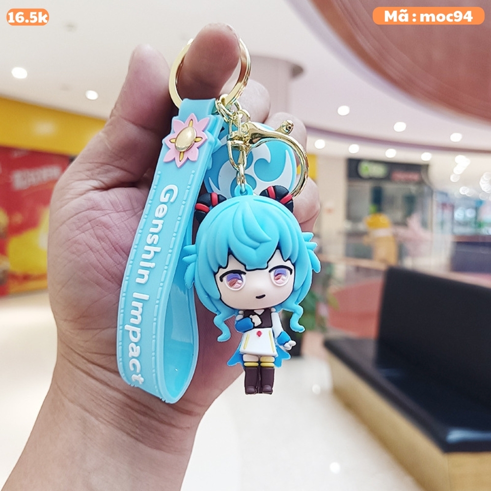 Móc genshin impact ganyu - Dây móc dài : 10cm - Mô Hình Cao : 7cm - Nặng : 50gram - No Box : bọc túi OPP - N3-K15-T5-S2