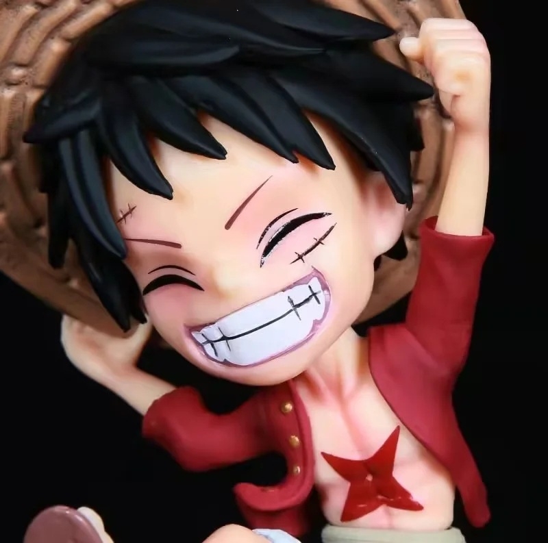 Mô Hình OnePiece luffy ngồi mũi tàu sunny dơ tay cao 16cm nặng 300g , Figure OnePiece - Full Box