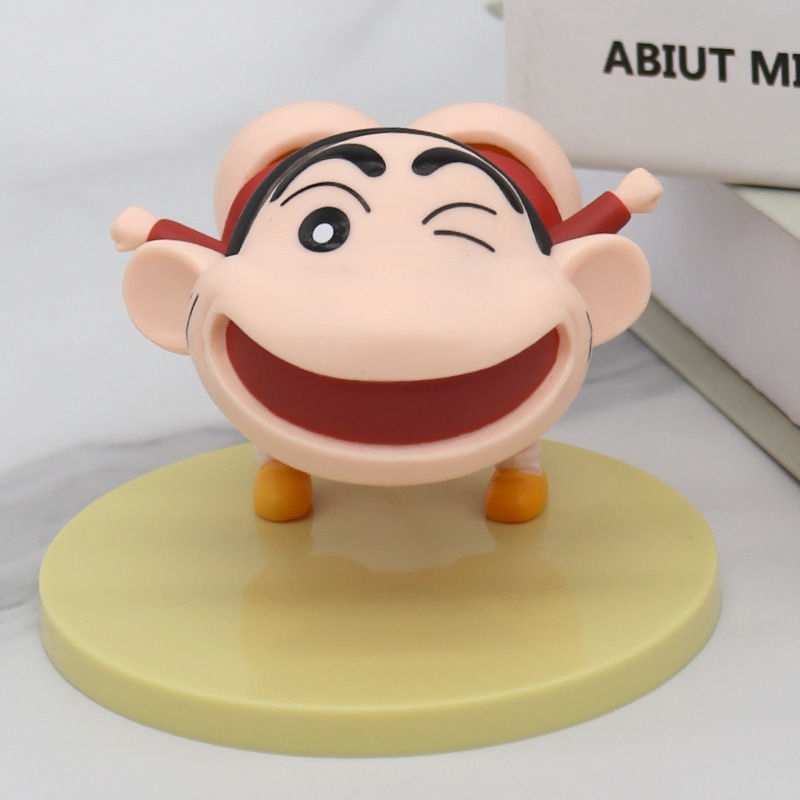 mô hình shin bút chì lắc mông - cao : 6cm dài 8cm - figure shin - hộp màu - N1-T2
