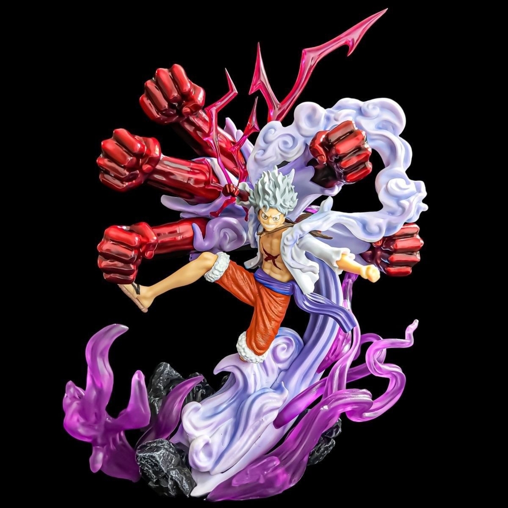 Mô Hình Luffy Gear 5 Nkia trạng thái chiến đấu - Cao 33cm - nặng 1.3Kg - One Piece - Box bìa - N1-K38-T4-S8