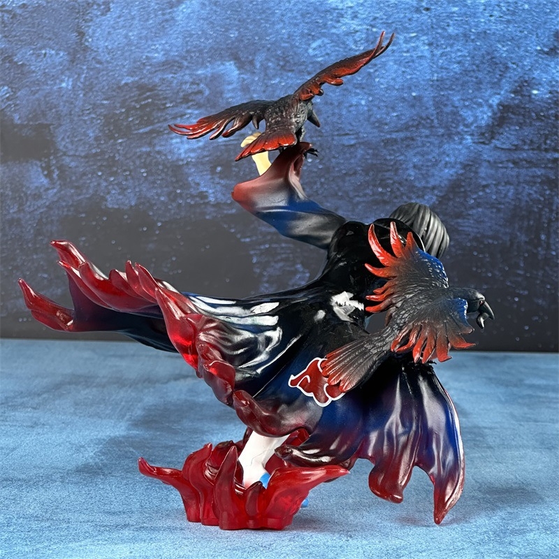 Mô hình Naruto Itachi Akatsuki dáng chiến đấu - Cao 17cm - nặng 800gram - Figure Naruto - Full Box - N1-K38-T4-S11 n4-k14