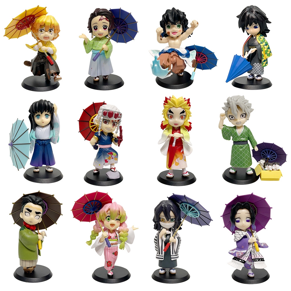 ( Giá 1 con - Bộ 6 con - Đặt Số Lượng 6 ) - Bộ 6 nhân vật Thanh Gươm Diệt Quỷ - SKU : hm190 - (VAT : G873-84)