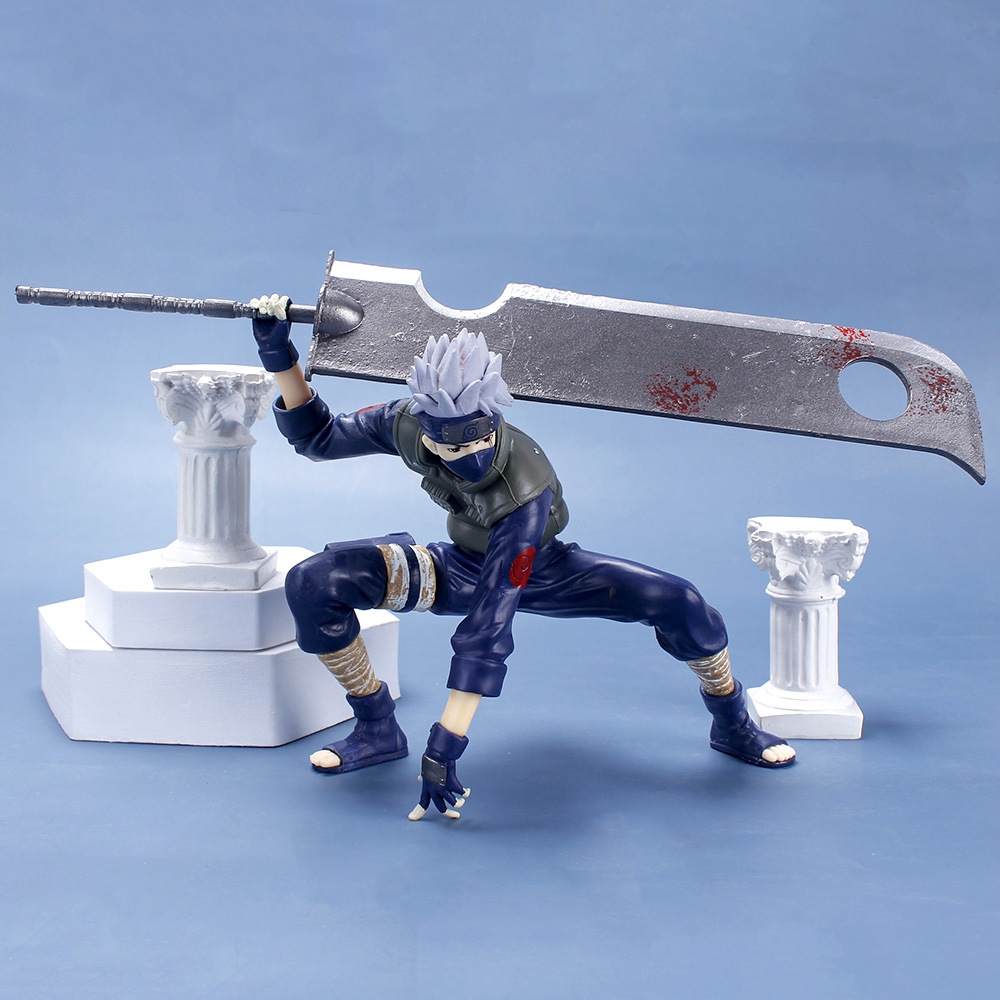 Mô Hình Đồ Chơi - Kakashi cầm đao siêu ngầu - Naruto - No Box - N1-K38-T1-S1