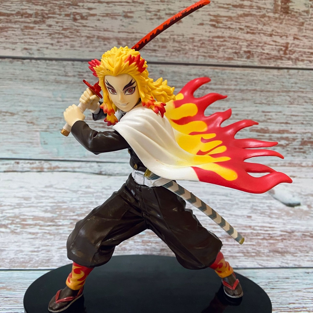 Mô hình đồ chơi - Viêm Trụ Rengoku Kyoujurou chiến đấu Cao 20cm - Kimetsu No Yaiba - - Có Hộp Đẹp - N4-K9-BL3-N1-K6-T3-S3