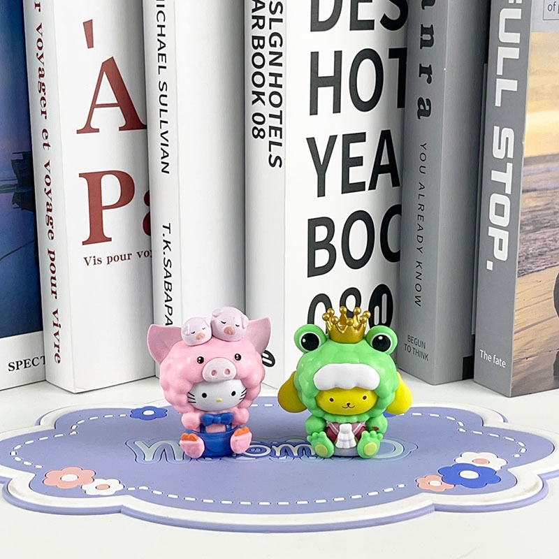 Mô hình kuromi bộ 6 kuromi blind box - cao 8cm - Nặng 300gram - Bọc Túi - Hộp Màu