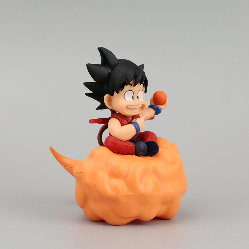 Mô Hình DragonBall Songoku ngồi mây cầm ngọc rồng cao 12cm , Figure Dragonball , No Box