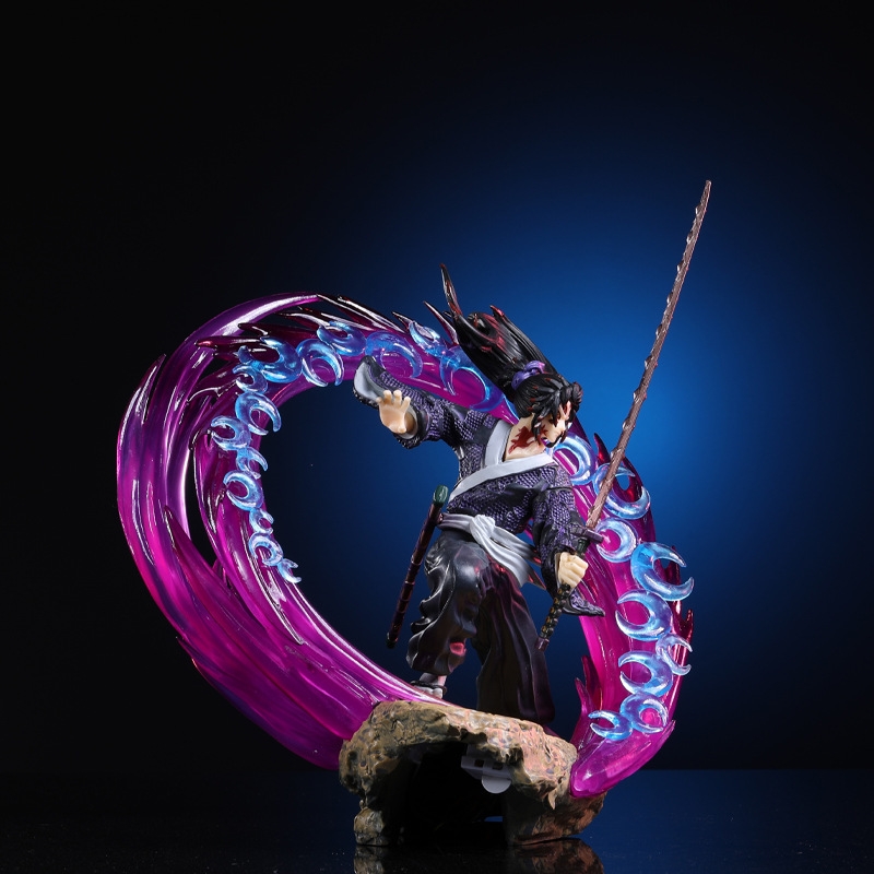 Hàng Loại 1 - Mô Hình Thượng Nhất Kokushibou chiến đấu siêu ngầu - có led - cao 22cm - Full box - Kimetsu No Yaiba - Có Hộp Màu N1-K37-T3-S2