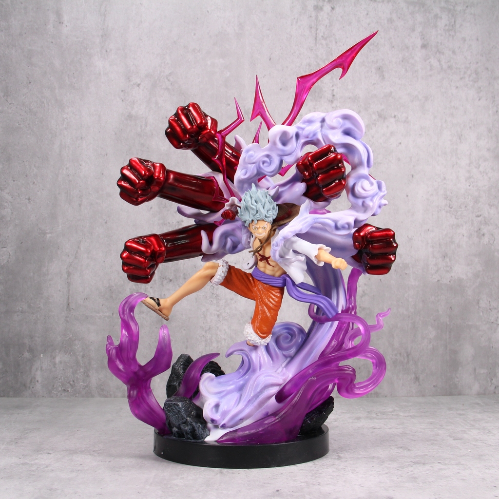 Mô Hình Luffy Gear 5 Nkia trạng thái chiến đấu - Cao 33cm - nặng 1.3Kg - One Piece - Box bìa - N1-K38-T4-S8