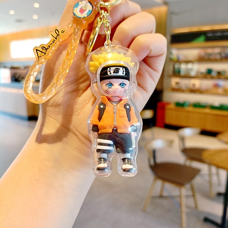 Móc khóa trang trí  - naruto phong cách khoác cặp - Dây móc dài : 8.5cm - Mô Hình Cao : 8cm - Nặng : 50gram - No Box : bọc túi OPP -SKU : moc111 - ( Vat : 88223-7 )- K79-T3-S8