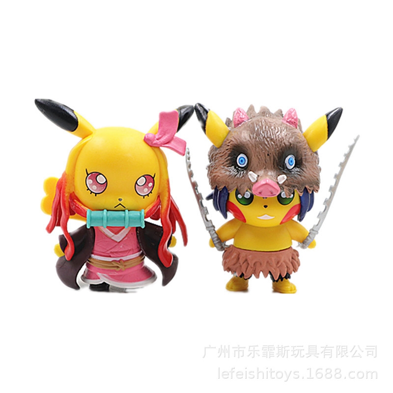 Bộ 4 pikachu cosplay - No Box - N3-K38-T1-S1