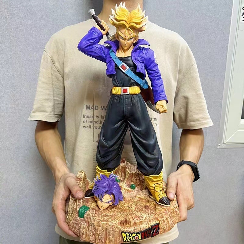 Mô Hình Đồ Chơi - Trunks 2 đầu thay thế - Siêu to khổng lồ - Cao 48cm - Nặng 2.9 Kg - DragonBall - Hộp Carton - N1-K38-T4-S9