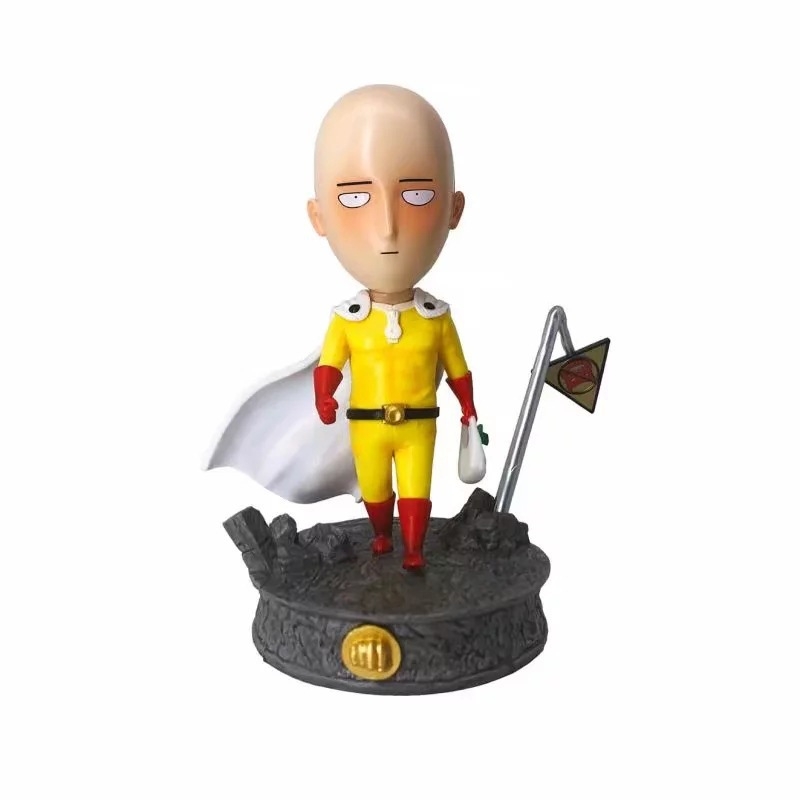 Mô Hình Đồ Chơi - 1 đấm Saitama - Cao 18cm - nặng 800Gram - OnePunchMan - Có Hộp Màu