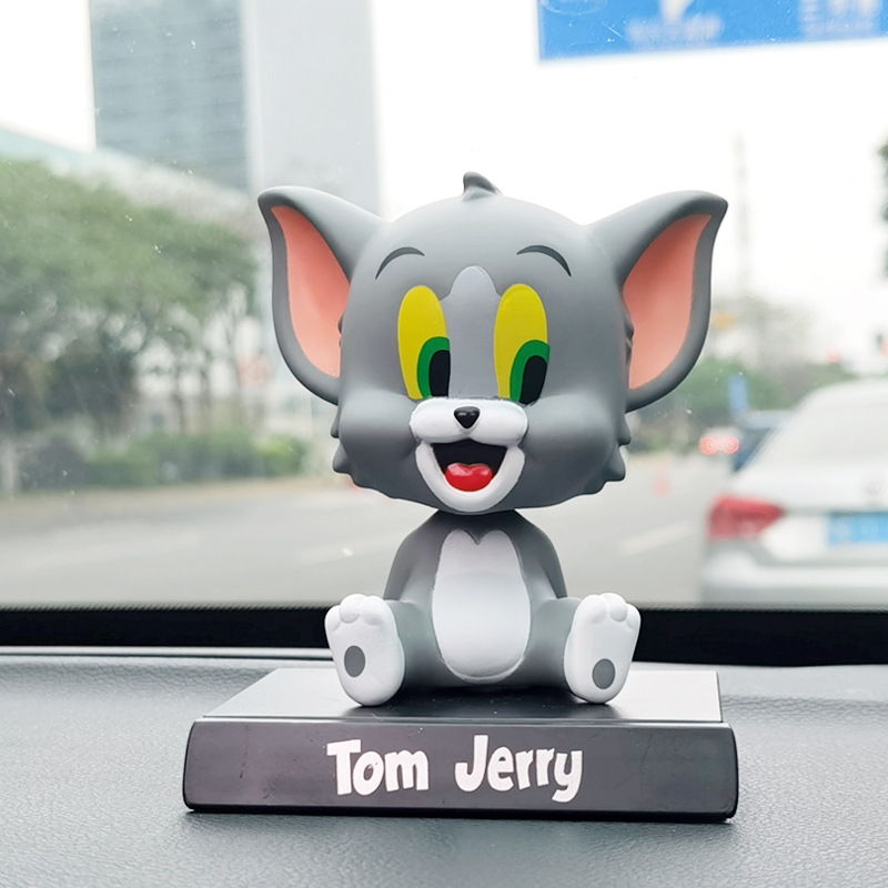 Mô Hình Mèo Tom lắc đầu - cao 13cm - ngang 9cm - dọc 7cm - nặng 200gram + Có BOX - N3-K23-T4-S1