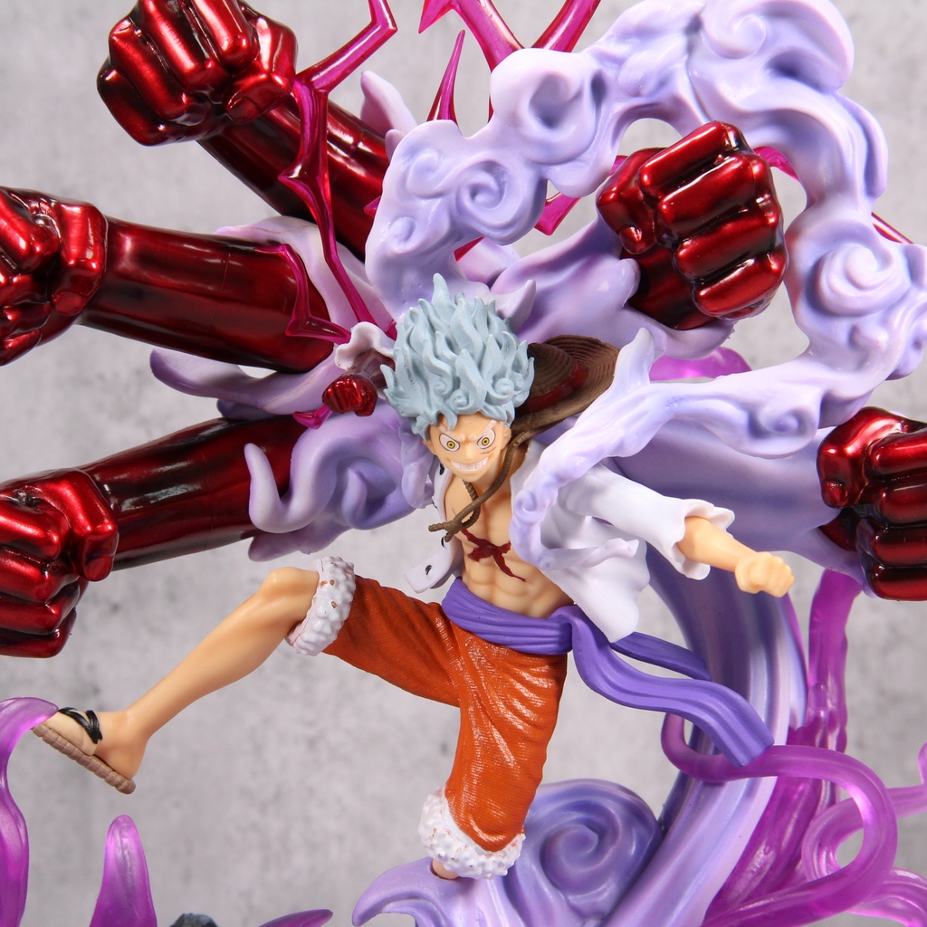 Mô Hình Luffy Gear 5 Nkia trạng thái chiến đấu - Cao 33cm - nặng 1.3Kg - One Piece - Box bìa - N1-K38-T4-S8