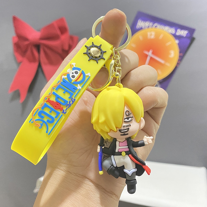 Móc Khóa Sanji siêu đẹp . Dây móc dài : 10cm - Mô Hình Cao : 6cm - Nặng 50gram - SKU: moc272e - (Vat: MK001) - K75-T1-S6