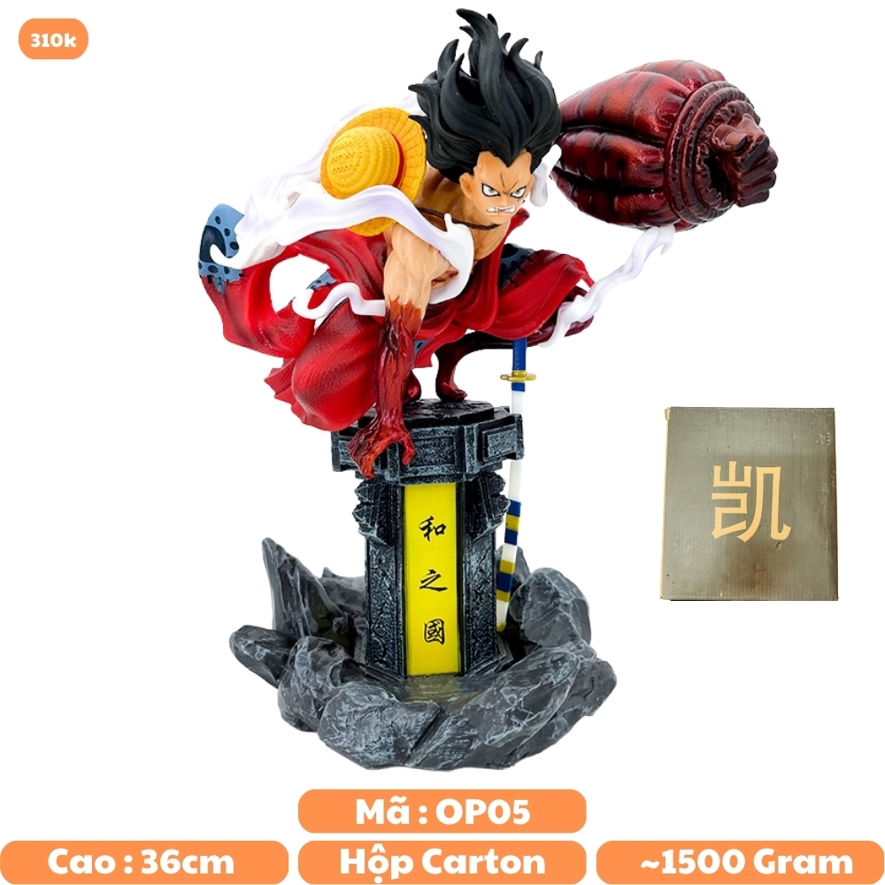 Mô Hình Đồ Chơi - Luffy ngồi cột   Cao 30cm - ONE PIECE - Hộp Carton - N3-T5