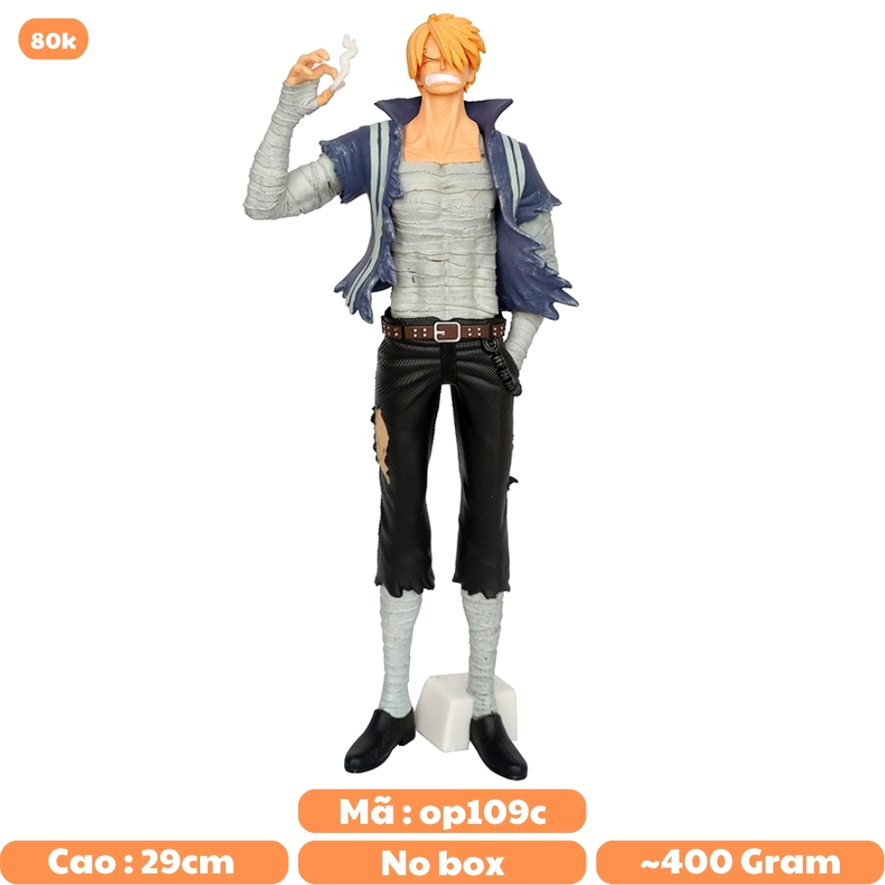 Mô Hình OnePiece Sanji hút thuốc - Cao 29.5cm - nặng 440gram  - Figure OnePiece - No box N3-K59-T1-S2