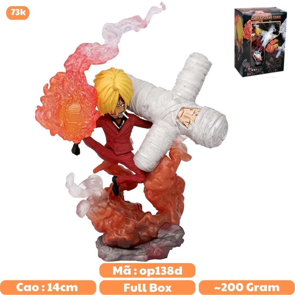 Mô Hình OnePiece Sanji G5 chibi - Cao 14cm - nặng 200gram - Figure OnePiece - Có Hộp - N1-K46-T3-S2
