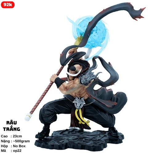 Mô Hình One Piece Râu Trắng trạng thái chiến đấu - cao 23cm - nặng 500gram - Figure One Piece - No Box - (VAT 002-01-80)