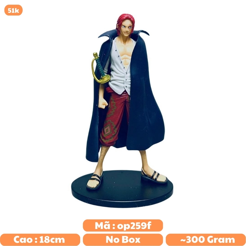 Mô Hình OnePiece shanks dáng đứng siêu ngầu Cao : 18cm nặng 300g - One Piece - Bọc Túi Opp - No Box - N1-K37-T2-S1