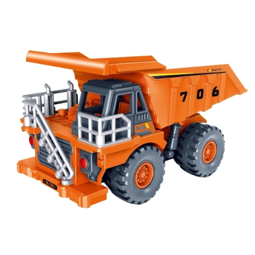 Mô Hình xe ben khai thác mỏ - Dài 12.8cm - rộng 7.1cm - cao 7.2cm - FULL BOX : box màu SKU : oto-706-77 - ( VAT DC002 ) - K82-T2-S6