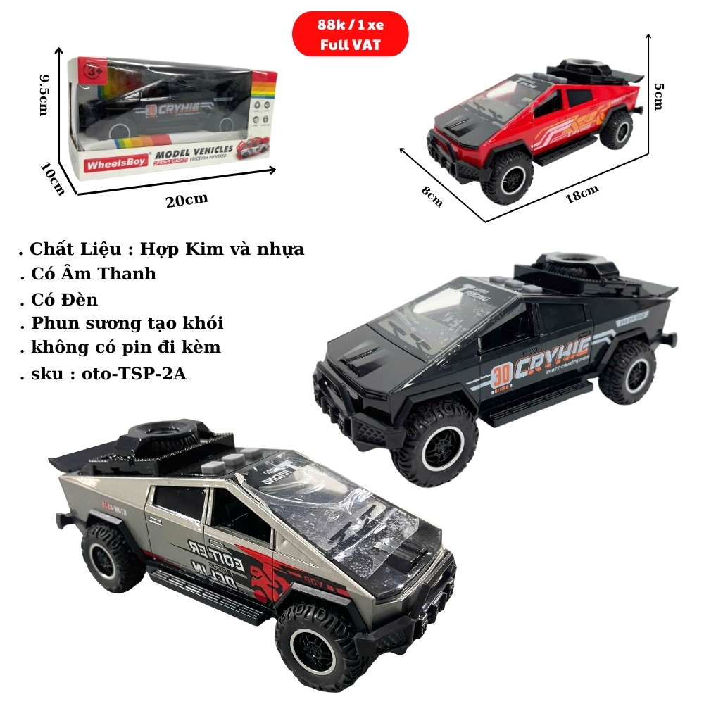 Mô Hình Xe Oto Tesla  - Dài 18cm - rộng 8cm - cao 5cm - FULL BOX : box màu SKU : oto-TSP-2A - ( Vat : 003-97 )