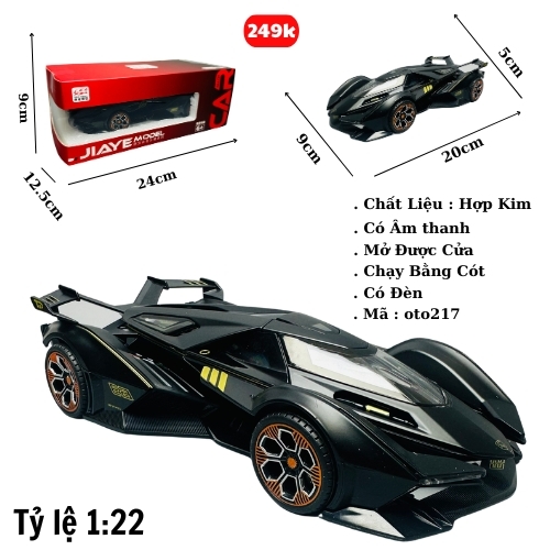 Mô Hình Xe ferrari F1 đen 1:22 Hợp kim - Có tiếng - đèn pha sáng - Dài 20cm - rộng 9cm - cao 5cm - nặng ~ 700gram - FULL BOX : box màu SKU : oto217 - (VAT: 003-01-180)
