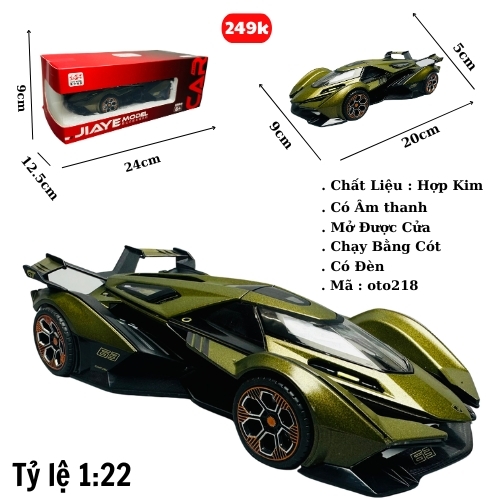 Mô Hình Xe ferrari F1 vàng đồng 1:22 Hợp kim - Có tiếng - đèn pha sáng - Dài 20cm - rộng 9cm - cao 5cm - nặng ~ 700gram - FULL BOX : box màu SKU : oto218 - (VAT: 003-01-180) - K67-T5-S2