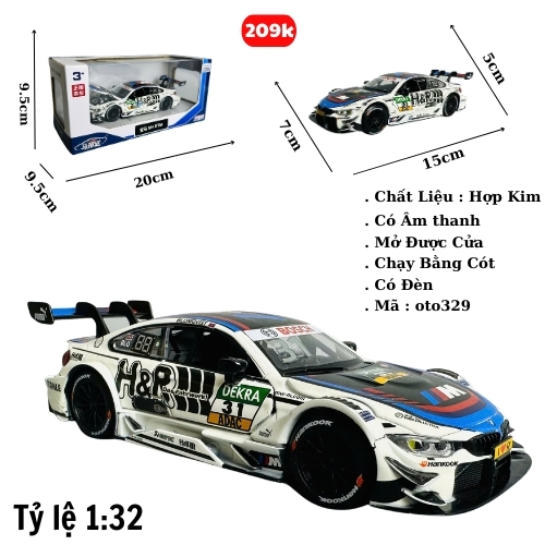 Mô Hình xe bmw sport 31 tỉ lệ 1:32 Hợp kim có thể mở cửa - bánh sau chạy cót - Dài 15cm - rộng 7cm - cao 5cm - nặng : 500gram - FULL BOX : box màu SKU : oto329 - (VAT: 003-01-150) - K67-T3-S4