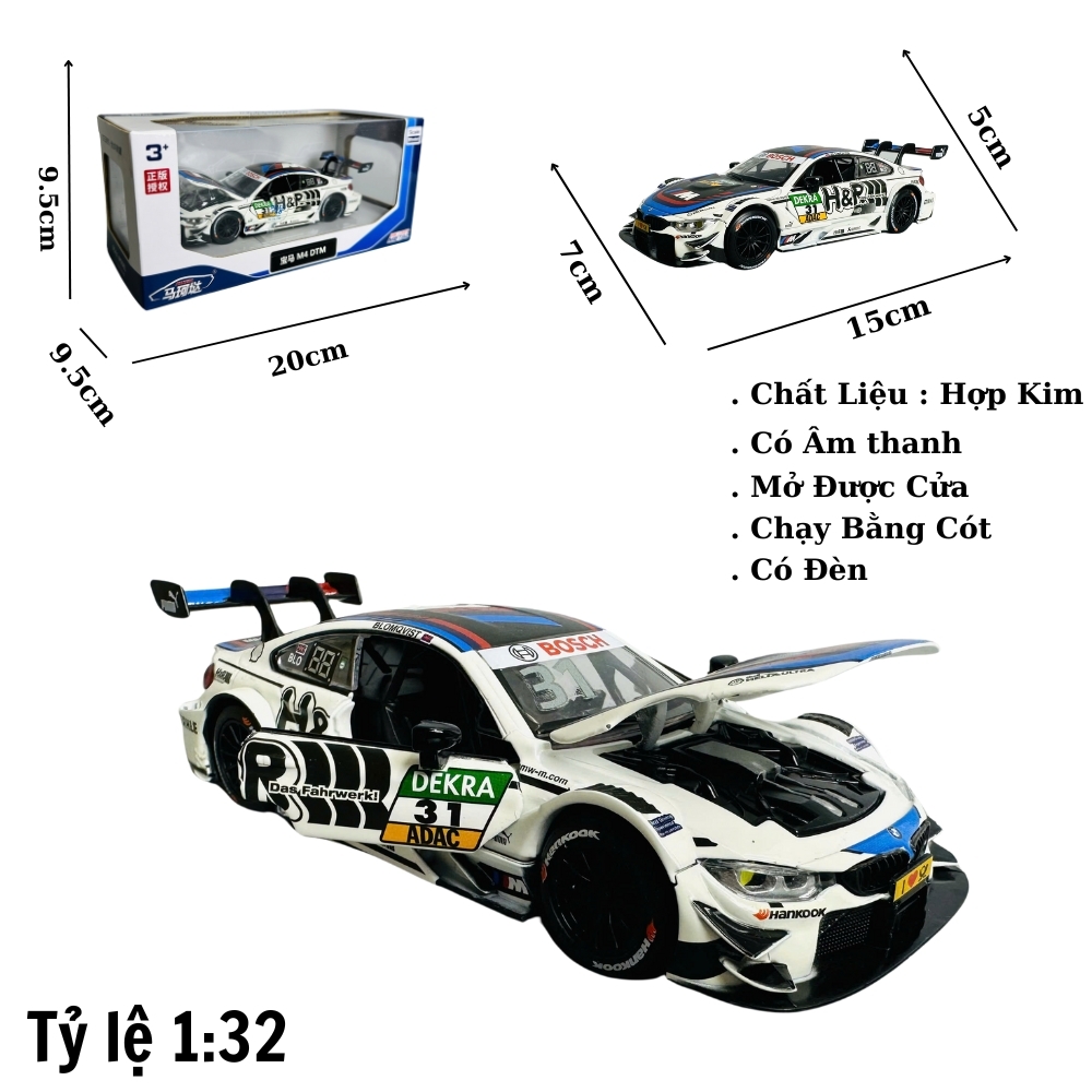 Mô Hình xe bmw sport 31 tỉ lệ 1:32 Hợp kim có thể mở cửa - bánh sau chạy cót - Dài 15cm - rộng 7cm - cao 5cm - nặng : 500gram - FULL BOX : box màu SKU : oto329 - (VAT: 003-01-150) - K67-T3-S4