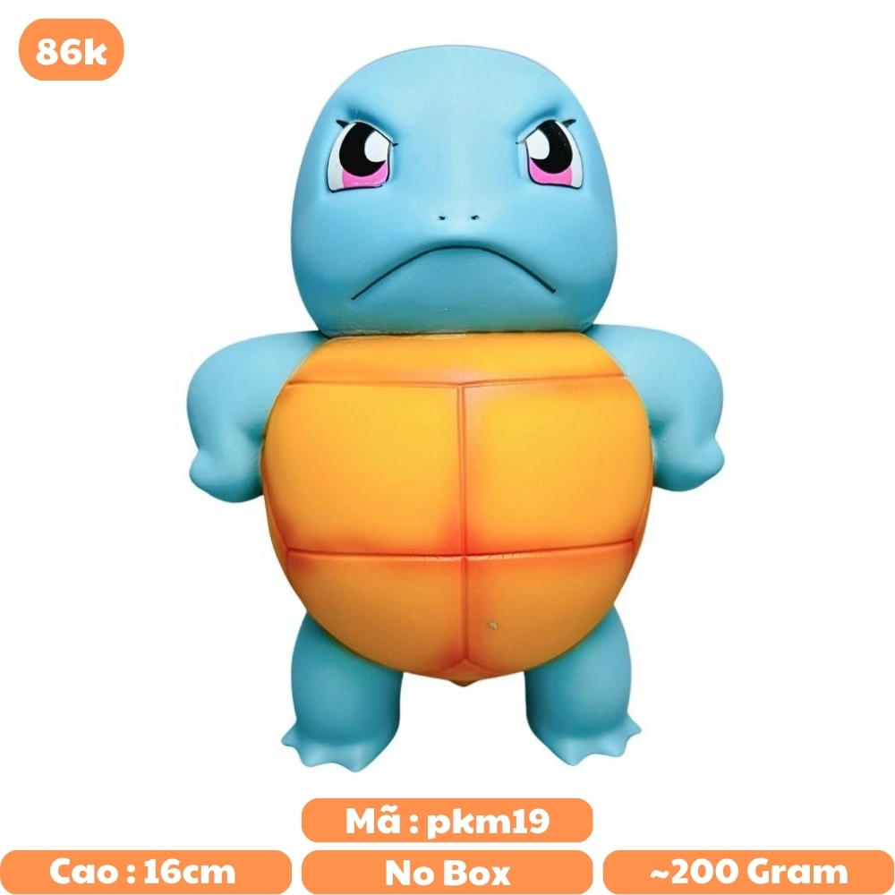 Mô Hình POKEMON Rùa nước Squirtle - Cao 16cm rộng 11cm - nặng 200gram - Pokemon - No Box - N1-K51-T1-S1