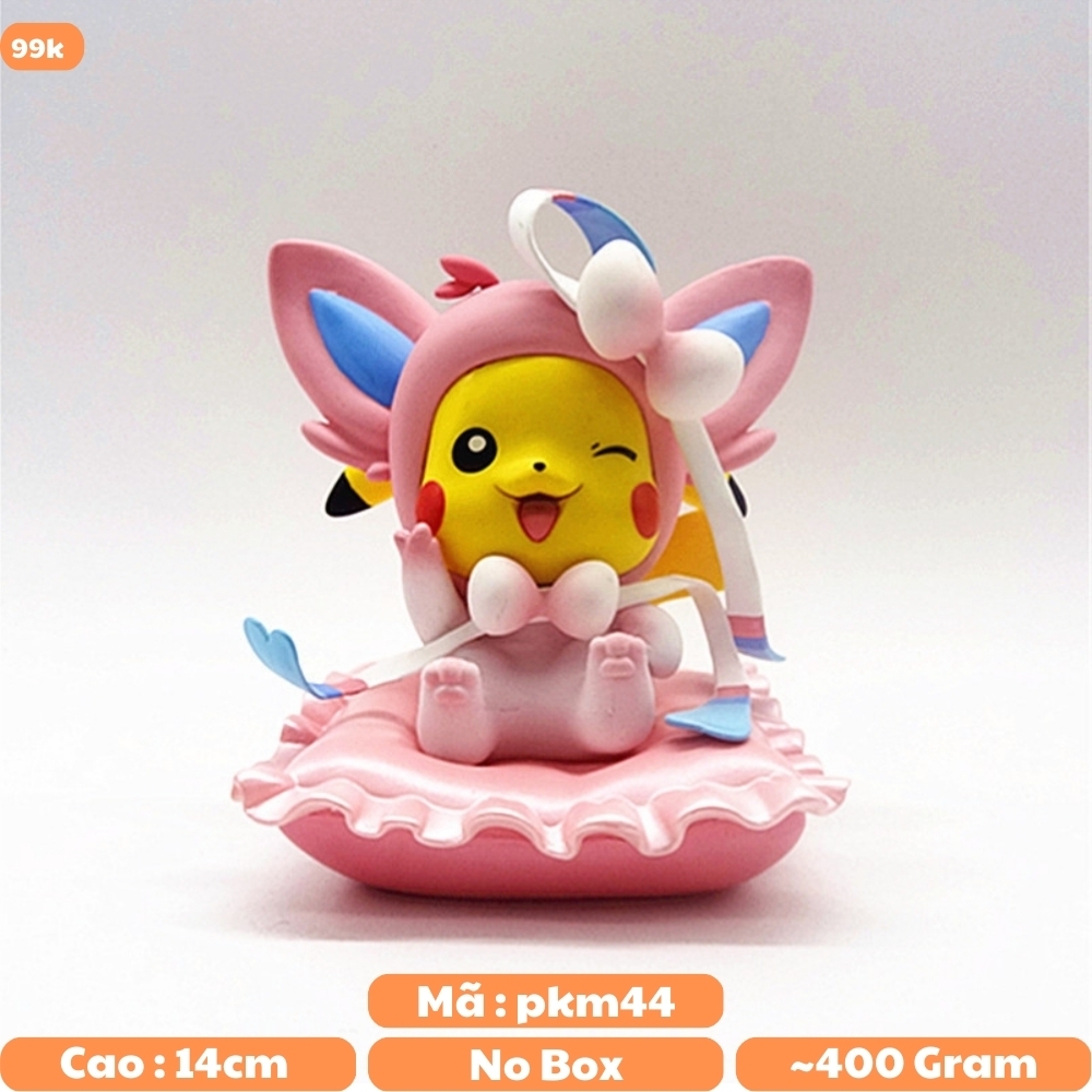 Mô Hình Pokemon pikachu cosplay bản cao cấp - Cao : 14cm - Nặng : 400gram - Figure pokemon - No Box n4-k1-bl2