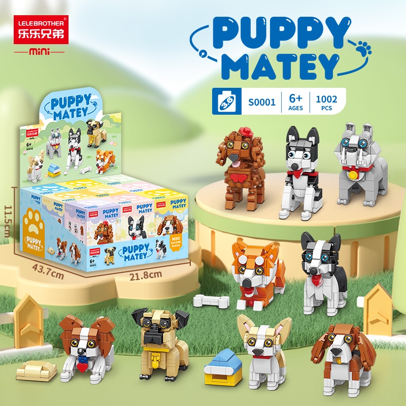 Combo 2 bộ đồ chơi lắp ghép các loại cún yêu 115pcs. SKU: LG-S0001-9 ( VAT 001-C2-11 ) K114-T1-S9