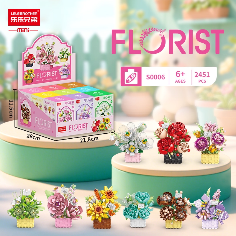 Bộ đồ chơi lắp ghép chậu hoa 249pcs. SKU: LG-S0006-8 ( VAT 001-06-11 ) K108-T3-S4