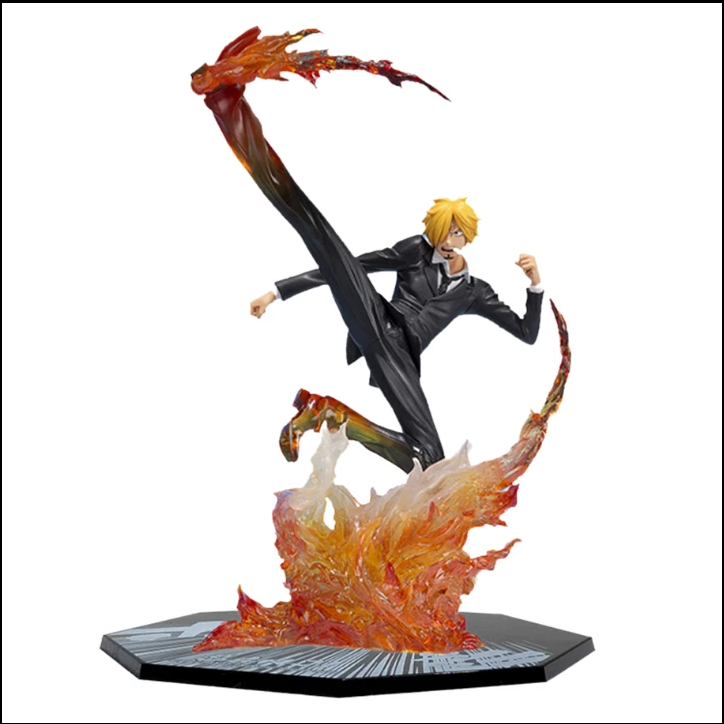 ( Hàng Thường ) Mô hình Sanji  đế không có chữ  Cao 16cm - Bộ Fzero - One Piece - No Box - (VAT G873-79)  - ( A - 14 )