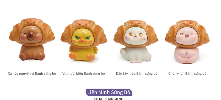 Mô Hình Các Con Vật Cosplay Bánh Ngọt Size Nhỏ KT 15*11*13cm - SKU : MH-BY0002-1 - (VAT: MH002)